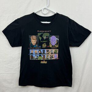 Marvel Avengers Infinity War Mortal Kombat Mash-up Tee Unisex L Black